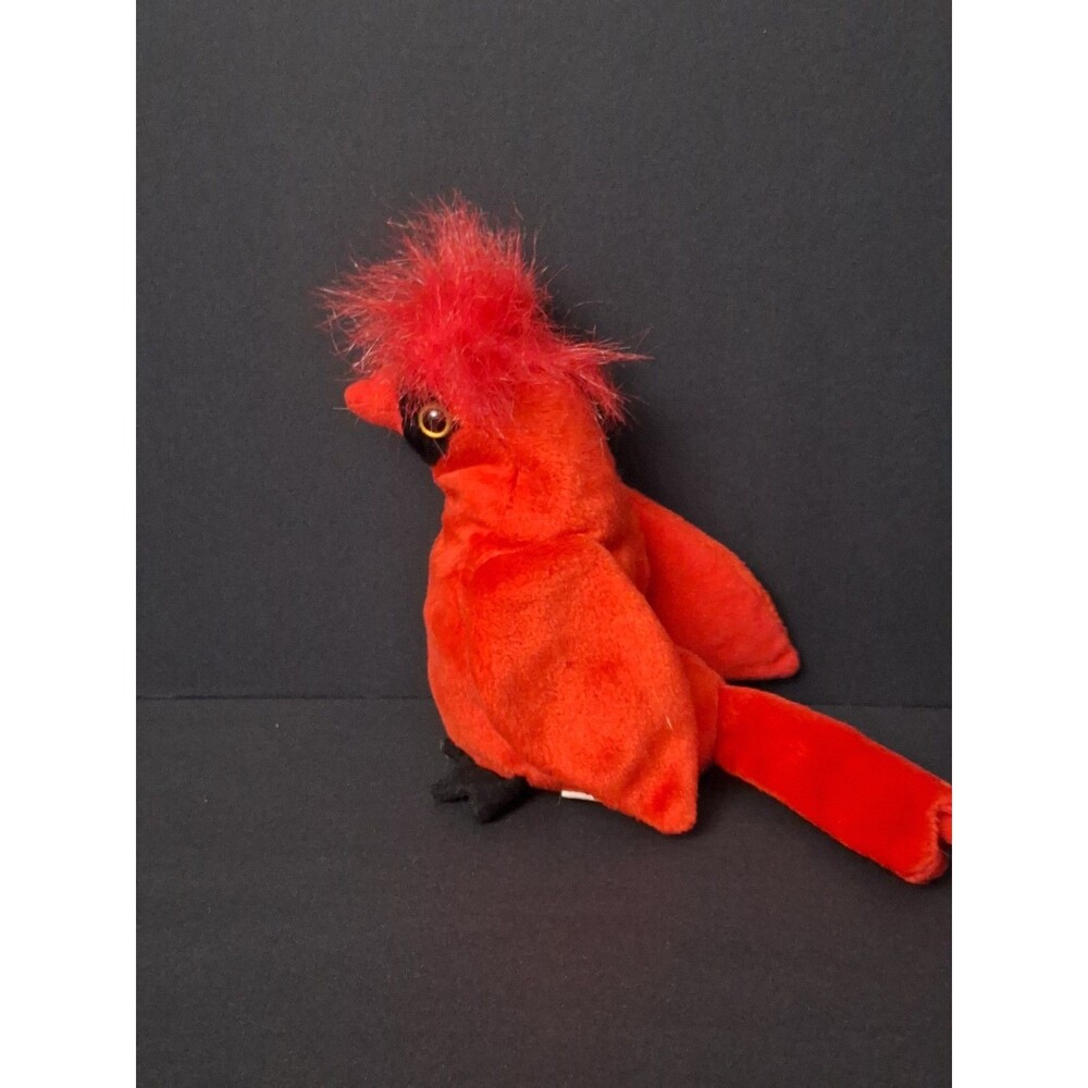 Ty Beanie Baby Rare Mac the Cardinal 1999 Retired Plush Vintage NO TAGS